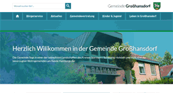 Desktop Screenshot of grosshansdorf.de