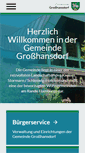 Mobile Screenshot of grosshansdorf.de