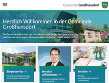 Tablet Screenshot of grosshansdorf.de